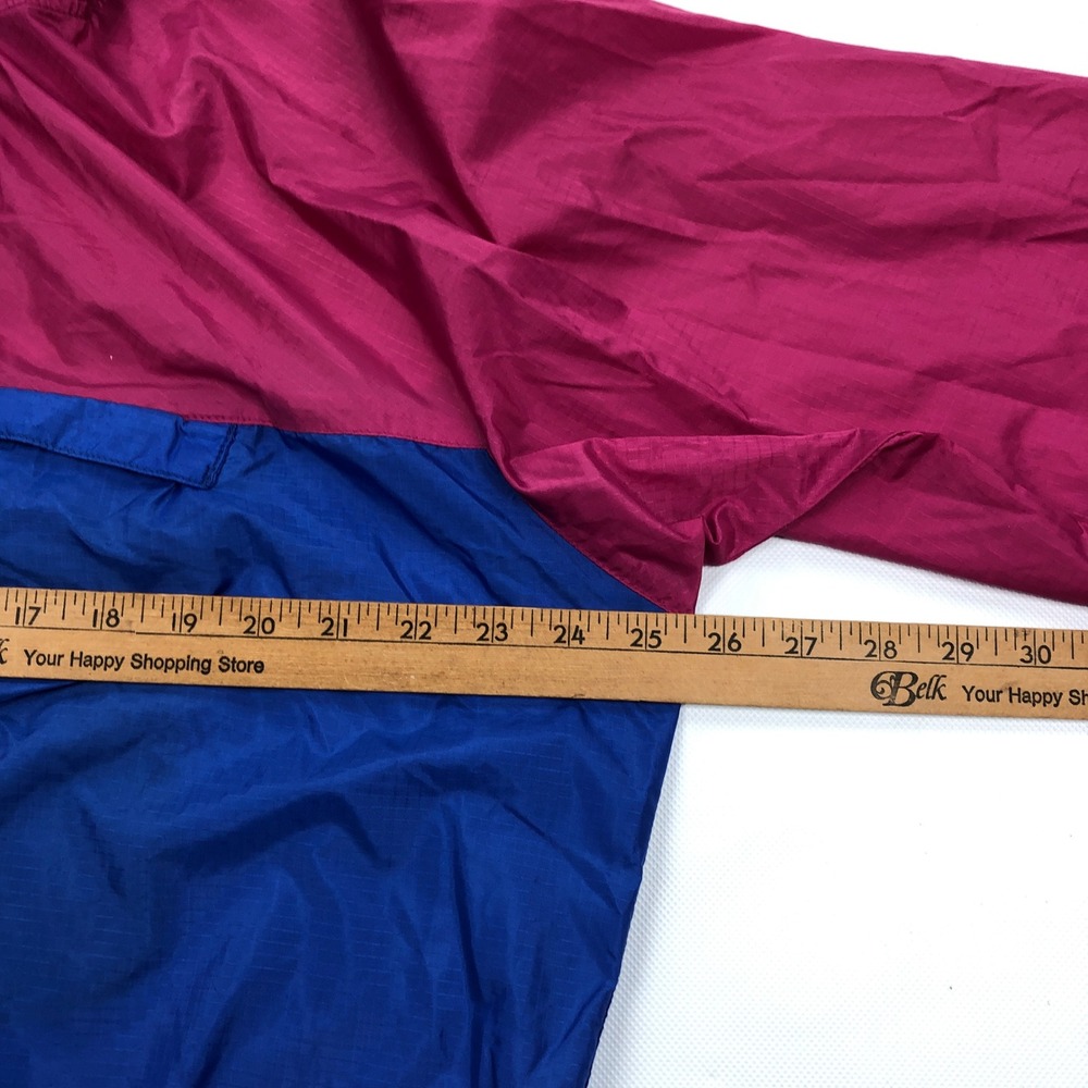 Vintage Patagonia Colorblock Anorak Windbreaker Pink Blue Ripstop Large - Picture 7 of 11